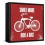 Smile More Ride a Bike-Evangeline Taylor-Framed Stretched Canvas