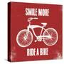 Smile More Ride a Bike-Evangeline Taylor-Stretched Canvas