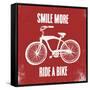 Smile More Ride a Bike-Evangeline Taylor-Framed Stretched Canvas