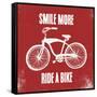 Smile More Ride a Bike-Evangeline Taylor-Framed Stretched Canvas