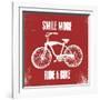 Smile More Ride a Bike-Evangeline Taylor-Framed Art Print