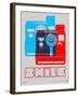 Smile Polaroid Poster-NaxArt-Framed Art Print