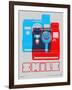 Smile Polaroid Poster-NaxArt-Framed Art Print