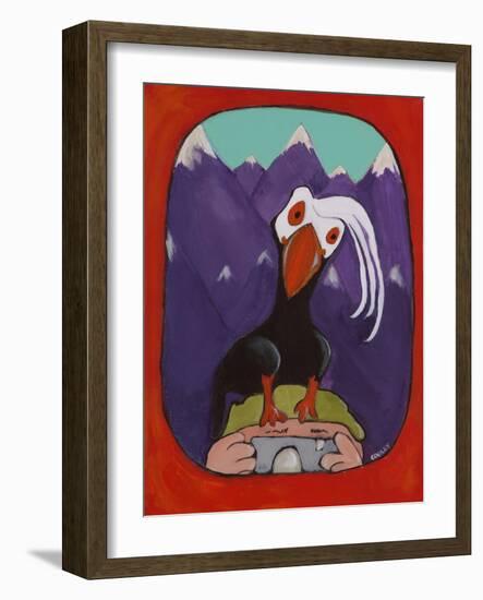 Smile Puffin-Jennie Cooley-Framed Giclee Print