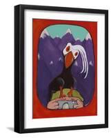 Smile Puffin-Jennie Cooley-Framed Giclee Print