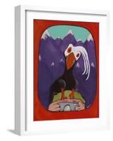 Smile Puffin-Jennie Cooley-Framed Giclee Print