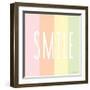 Smile Rainbow-Ann Kelle-Framed Art Print