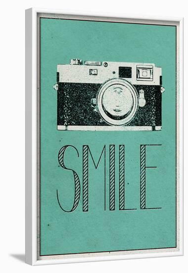 Smile Retro Camera-null-Framed Poster