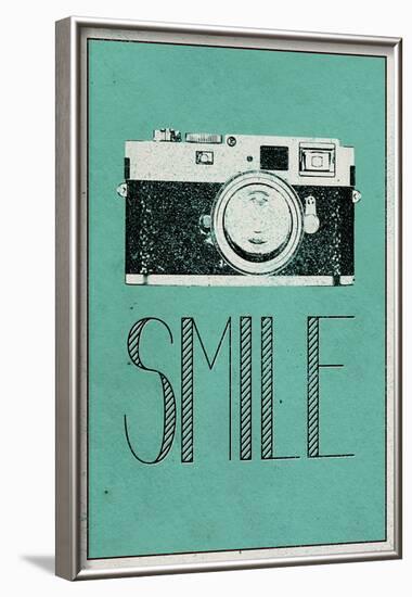 Smile Retro Camera-null-Framed Poster