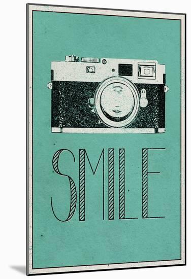 Smile Retro Camera-null-Mounted Poster