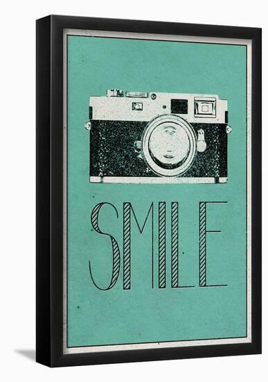 Smile Retro Camera-null-Framed Poster