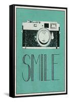 Smile Retro Camera-null-Framed Stretched Canvas