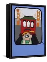 Smile San Francisco-Jennie Cooley-Framed Stretched Canvas