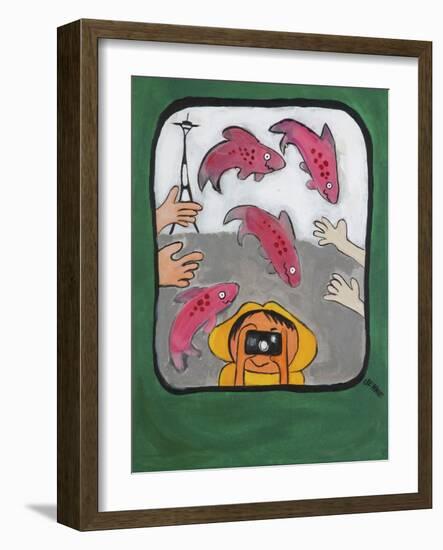 Smile Seattle-Jennie Cooley-Framed Giclee Print