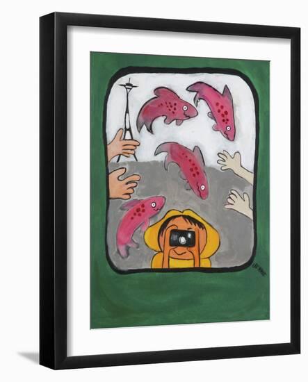 Smile Seattle-Jennie Cooley-Framed Giclee Print