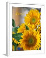 Smile: Sunny Sunflower-Nicole Katano-Framed Photo