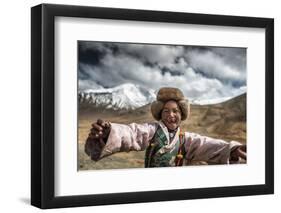 Smile, Tibet-Sarawut Intarob-Framed Photographic Print