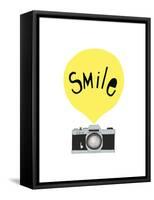 Smile-Seventy Tree-Framed Stretched Canvas