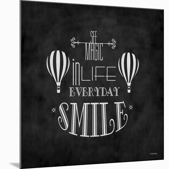 SMILE-Leslie Wing-Mounted Giclee Print