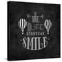 SMILE-Leslie Wing-Stretched Canvas