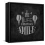 SMILE-Leslie Wing-Framed Stretched Canvas