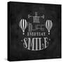 SMILE-Leslie Wing-Stretched Canvas