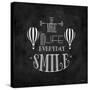 SMILE-Leslie Wing-Stretched Canvas