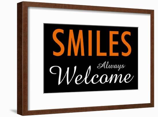 Smiles Always Welcome-null-Framed Poster