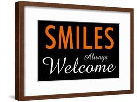 Smiles Always Welcome-null-Framed Poster