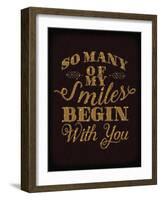 Smiles Gold-Ashley Sta Teresa-Framed Art Print