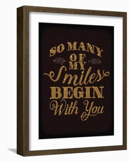 Smiles Gold-Ashley Sta Teresa-Framed Art Print