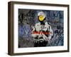 Smiley Face Happy Police Graffiti-null-Framed Art Print