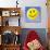 Smiley Face Symbol-Detlev Van Ravenswaay-Stretched Canvas displayed on a wall