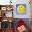 Smiley Face Symbol-Detlev Van Ravenswaay-Mounted Photographic Print displayed on a wall