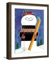 Smiley Snowman - Jack and Jill, January 1957-Jack Weaver-Framed Giclee Print