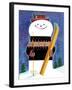 Smiley Snowman - Jack and Jill, January 1957-Jack Weaver-Framed Giclee Print