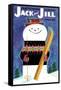 Smiley Snowman - Jack and Jill, January 1957-Jack Weaver-Framed Stretched Canvas