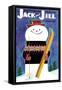 Smiley Snowman - Jack and Jill, January 1957-Jack Weaver-Framed Stretched Canvas
