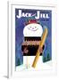 Smiley Snowman - Jack and Jill, January 1957-Jack Weaver-Framed Giclee Print