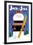 Smiley Snowman - Jack and Jill, January 1957-Jack Weaver-Framed Giclee Print