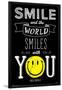 Smiley- World Smiles With You-null-Lamina Framed Poster