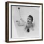 Smiling Baby in the Bathtub-null-Framed Photographic Print