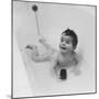 Smiling Baby in the Bathtub-null-Mounted Photographic Print