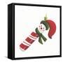 Smiling Candy Cane-Beverly Johnston-Framed Stretched Canvas