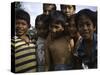 Smiling Children, Indonesia-Michael Brown-Stretched Canvas