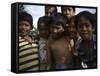 Smiling Children, Indonesia-Michael Brown-Framed Stretched Canvas