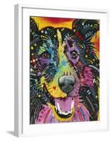 Smiling Collie-Dean Russo-Framed Giclee Print