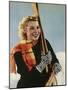 Smiling Female Skier-null-Mounted Photographic Print