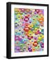 Smiling Hearts Pattern II-Miguel Balbás-Framed Giclee Print