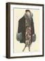 Smiling Lady with Fur-Trimmed Coat-null-Framed Art Print